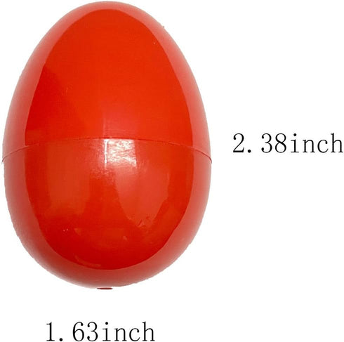 Higoala 24 Pack 2.5" Fillable Plastic Easter Eggs Hunt Party Supply - Assorted Color Plastic Eggs