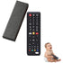 Peoxo Baby Remote Control Teething Toys 3-6-12 Months, Toddler Sensory Toy Food Grade