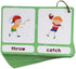 Zwttey 100 Groups English Antonyms Flashcards, Building Vocabulary Pocket Cards, Educational Learning Toys,