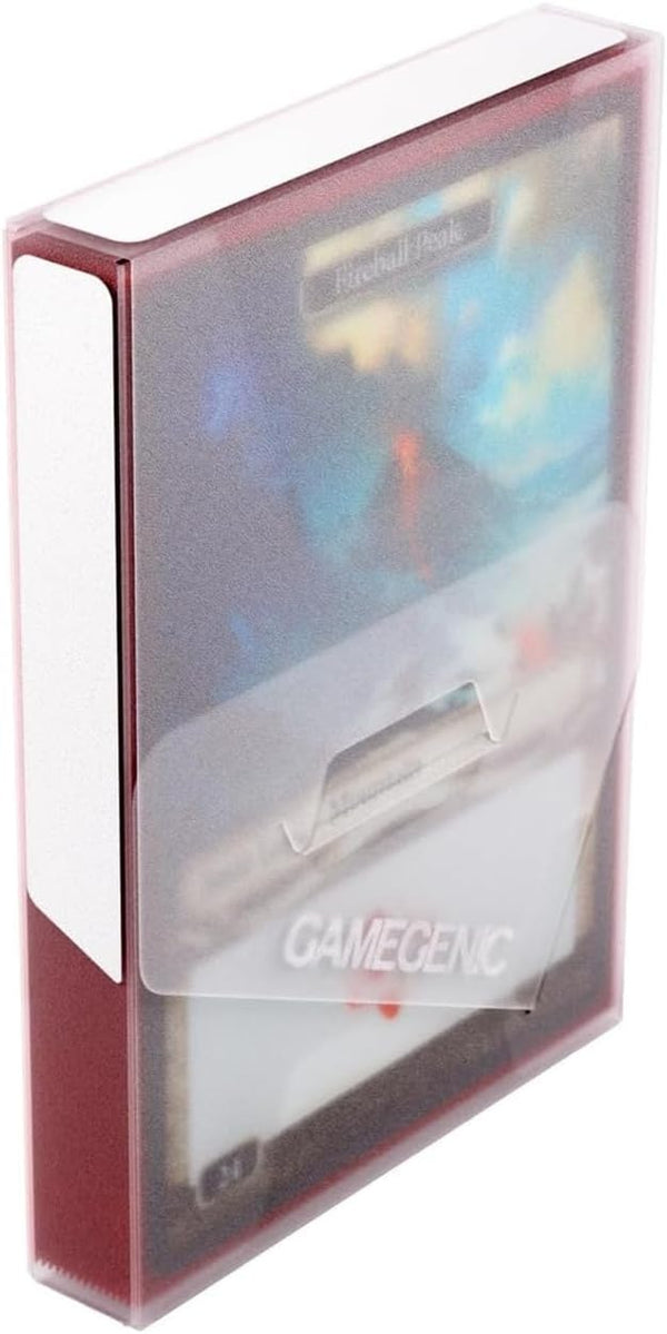 Gamegenic Cube Pocket 15+ Deck Box - Slim Card Holder for TCGs, LCGs, Board Games, and RPGs, Clear Color