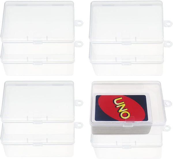 High Capacity Plastic UNO Card Case Holder for 112Pcs Classic Mattel UNO Card Game, Set of 8 (NO Cards)