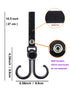 DEIHAALEN 4 Pack Double Stroller Hooks, Car Seat Hook, Adjustable Hook, Stroller Hanger Hook, Stroller Organizer Hook