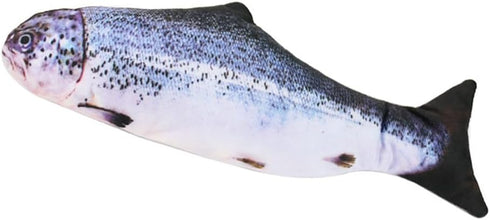 JULAN 3D Giant Soft Fish Cushion Pillow - 31 Inch Salmon Plush Toy for Home Decoration Gift