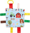 The Learning Lovey Baby Sensory Farm Animal Crinkle Tag Toy for Developing 5 Senses -