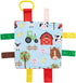 The Learning Lovey Baby Sensory Farm Animal Crinkle Tag Toy for Developing 5 Senses -