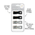 Baby Blanket Stroller Clips (4 Pack) | Australian Baby Gear Pram Attachment | Hooks Muslin to Stroller | Infant/Toddler | Black/Grey by All4Ella