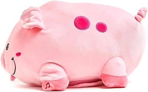 Cuddle Barn Jiggly Wigglies Piggy - Animated Interactive Stuffed Animal Plush Toy, 11 inches, Plays Pop Goes The Weasel