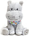 Cuddle Barn Alphabet Hudson - Animated Singing Hippo Plush Toy, Wiggles Ears to ABC Song, 11 inches