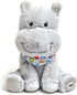 Cuddle Barn Alphabet Hudson - Animated Singing Hippo Plush Toy, Wiggles Ears to ABC Song, 11 inches