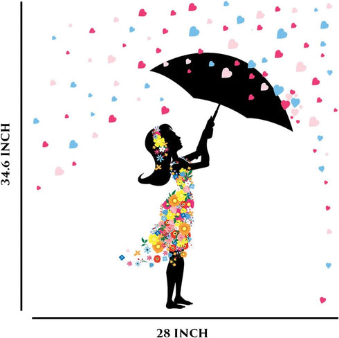 DEKOSH Baby Girl Nursery Decor - Peel & Stick Decorative Wall Decals for Teen Girl Bedroom