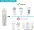 S1 S2 Breastmilk Storage Bag Adapters for Spectra Pumps, Avent Comfort Wide Mouth Flange Pump to Use with Lansinoh