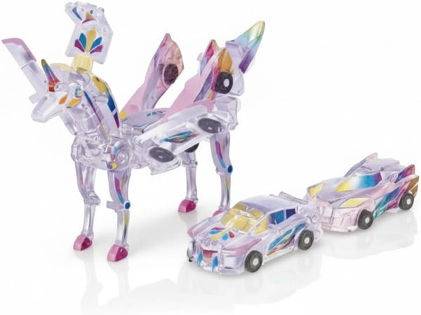 ESCBBXX 2-in-1 Transformation Car Toy - Magnetic Collision Robot Cars for Kids |
