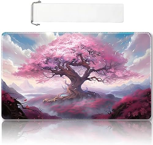 Premium Stitched MTG Playmat with Zones and Non-Slip Rubber Backing - TCG Play Mat for MTG and Card Games