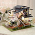 GuDoQi DIY Miniature Dollhouse Kit, 1:24 Scale Tiny House with Music, Great Handmade Crafts Gift