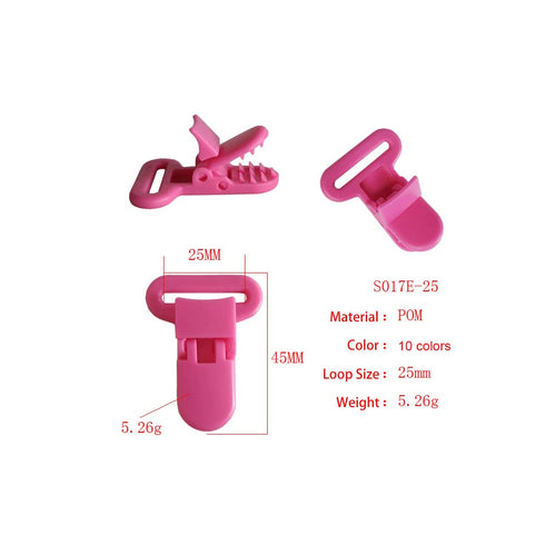 20pcs Plastic Pacifier Clips Holders for Baby Blankets, Dummy, Teething Toys | Fit for 25mm Ribbon