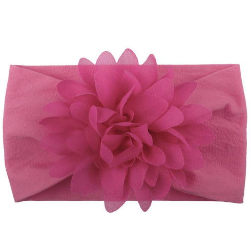 Toptim Baby Head Wrap - Chiffon Flowers Newborn Infant Soft Nylon Headbands