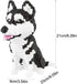 Mini Dog Building Blocks - Pet Building Toy Bricks Micro Mini Blocks 3D Puzzle Set for Kids or Adult Husky (Big) 1900PCS