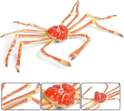 Set, Gemini&Genius King Crab and Spider Crab Toys Marine Animals Toys Sea Animal Action Figures Gift Great