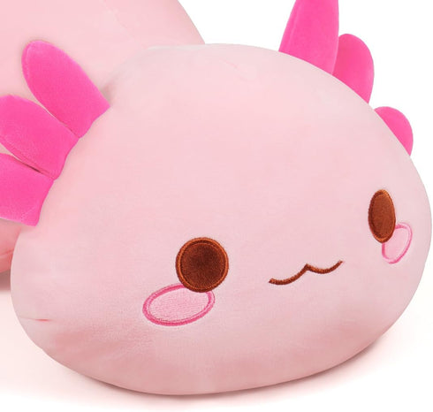 Plush Axolotl Toy 20in Plush Pillow Axolotl Stuffed Animal Toy Cute Plushies Kids Plush Toy Pillow (Pink, 50cm)