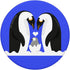 Emperor Penguins Mobile Blue Gift, PopSockets PopGrip: Swappable Grip for Phones & Tablets