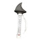 Baoblaze Floating Pool Thermometer Decor Shark Portable Decorative Easy Read Water Thermometer Water
