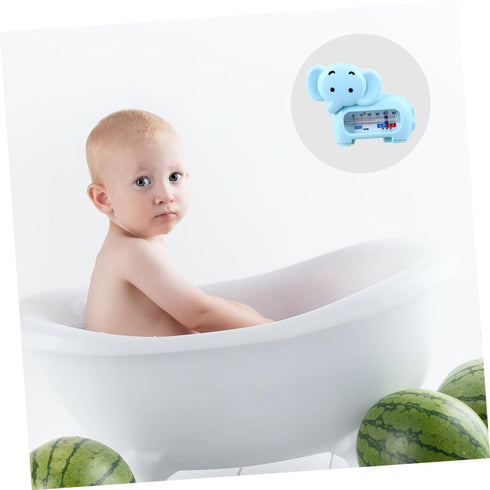 LOLIPPYY 2pcs Elephant Bath Water Thermometer Adorable Cartoon Design for Safety Measurement Bathtub Durable
