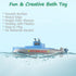 Miracland Wind-up Submarine Bath Toy, Battery-Free Clockwork Pigboat, Non-Toxic ABS Water Toy for Bathtub Pool Beach