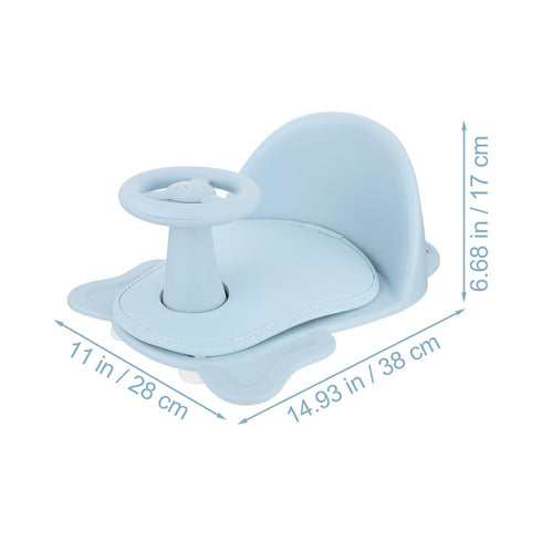 LOORGVEL Creative Bath Seat with Strong Load-Bearing Suction Cups Non-Slip Shower Chair for Newborns and Spacious