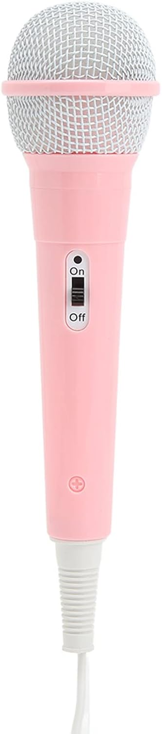 Zyyini Kids Wired Microphone, 3.5mm Jack, Lightweight, No Battery for Kids Singing Machine