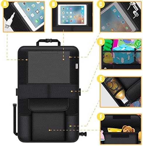 Kick Mats Back Seat Protector, 1Pc Waterproof Oxford Seat Back Protector for Kids, Back of Seat Protector for Kids Feet