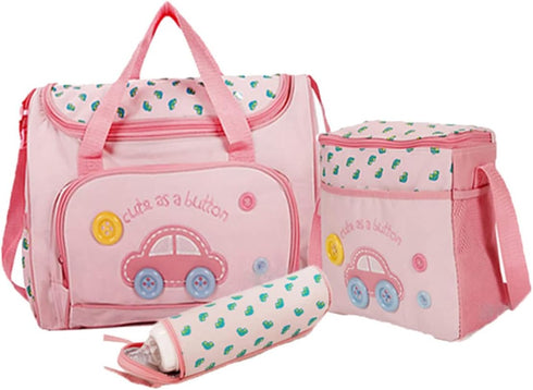 VICASKY Diaper Bag Set Large Tote Nursing Bag Changing Pad Bottle Holder