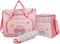 VICASKY Diaper Bag Set Large Tote Nursing Bag Changing Pad Bottle Holder