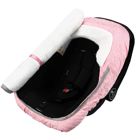 Yoofoss Baby Car Seat Cover Winter Carseat Canopies Cover to Protect Baby from Cold Wind, Super Warm Plush Fleece Baby