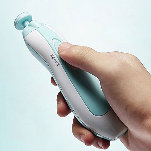 FairOnly Trimmer Set Baby Battery Electric Safe Nail Clipper Newborn Toddler Toes Fingernails Care Light Blue