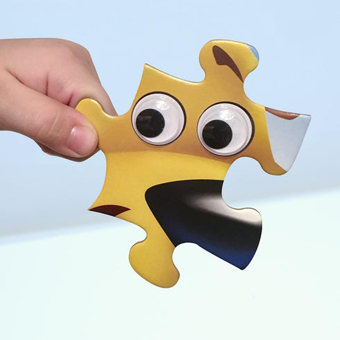 Masterpieces Funny Puzzle - Googly Eyes 48 Piece Jigsaw Puzzle for Kids - Pets