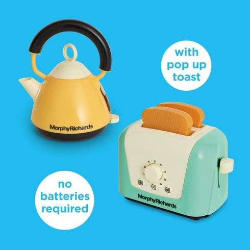 Casdon Morphy Richards Toaster & Kettle, Interactive Toy for Children Aged 3+, Realistic Design for Endless Fun