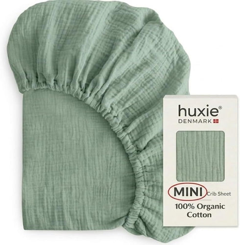 Mini Crib Sheets - Organic Cotton Muslin Fitted Mini Crib Sheet Fitted