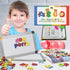 291Pcs ABC Magnets Board Magnetic Letters and Numbers Maker for Kids with Double-Side Drawing Whiteboard