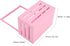 UPKOCH Wooden Storage Crate with Handle Versatile Organizer for Shower Newborns Dolls Pets Space Efficient Pink Storage