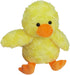 Rose Duck Plush Stuffed Animal, Cute Furry Yellow Duck Toy, Soft Cuddly Hugger for Kids or Girlfriend, 9"