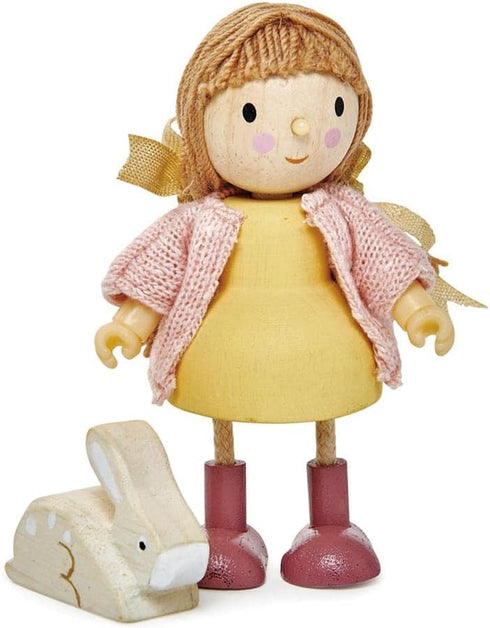 Tender Leaf Toys Goodwood Family Wooden Miniatures, Multicultural Action Figure for Dollhouse, Age 3+