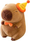 Cute Birthday Capybara Plush - 12 Inch Kawaii Stuffed Animal Toy for Kids Birthday Gifts and Party Decoration