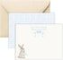 Personalized Bunny Baby Shower Thank You Cards Custom Watercolor Rabbit Nursery Stationery,