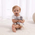 Apricot Lamb Stuffed Animals Security Blanket - Gray Elephant Infant Nursery Character Plush Snuggler (10 Inches)