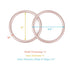 3 inch TOPIND Aluminum Rings for Baby Slings and Baby Carrier, Sling Rings Wraps Carriers Durable Anodized Aluminum