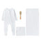 Generic Luxury Baby Gift Set 4-Piece Premium Bamboo Baby Essentials (Pajama, Blanket, Burp