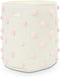 Sunnymove Pink 17.5" D x 20.8" H Pom Pom Basket Bin Large Cotton