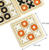 Tic Tac Toe XO Wooden Board Games, 3 Pack Classical Educational Desk Toys for Family and Kids