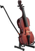 5.5in Dollhouse Miniature Wooden Cello with Bow Stand & Case, Musical Instrument Accessories Gifts
