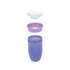 Nuby Wonder Cup with 360 Smart Edge Silicone Rim, 10 oz, 3-Pack, Aqua/Purple/Pink